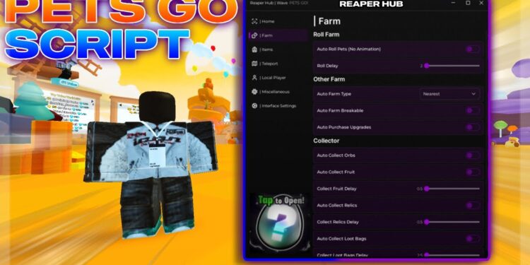Reaper Hub – The Best Script for Farming The Final Area in Pet Simulator 99